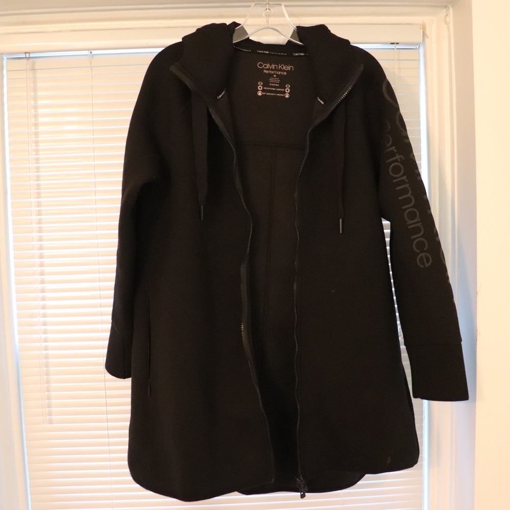 Calvin Klein Performance Black Zip-Up Hoodie